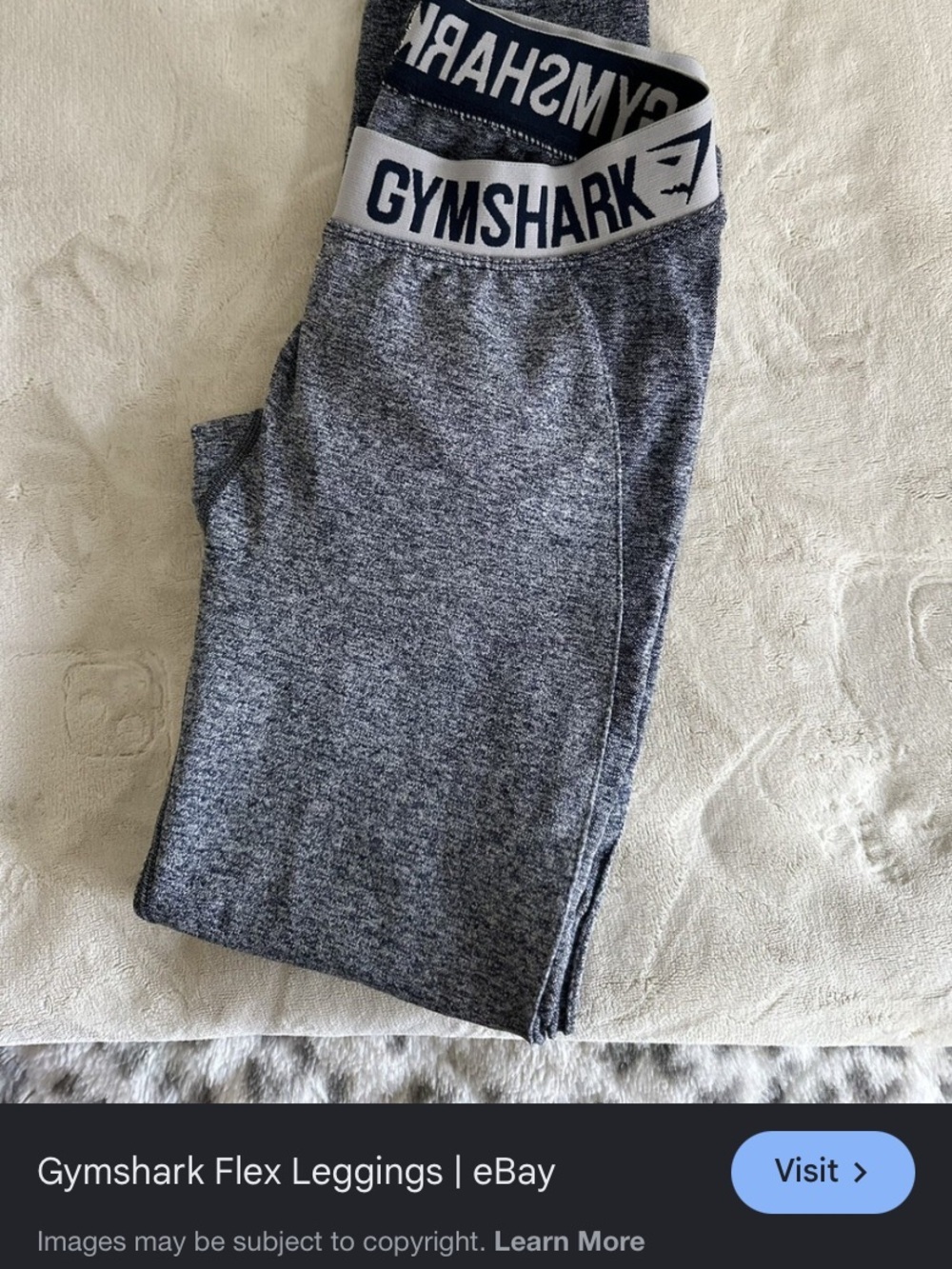 Gymshark Heather Grey Seamless Flex Leggings no size guess a small.
